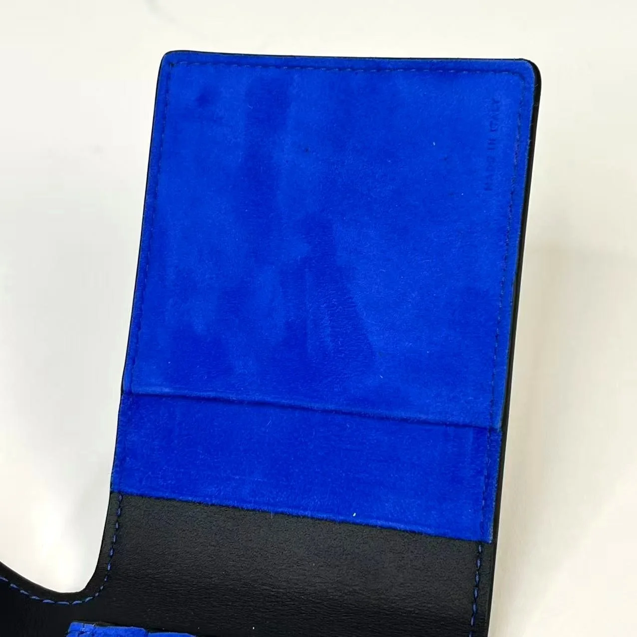 Richard Mille Blue Suede & Black Leather Wallet – VIP Client Exclusive